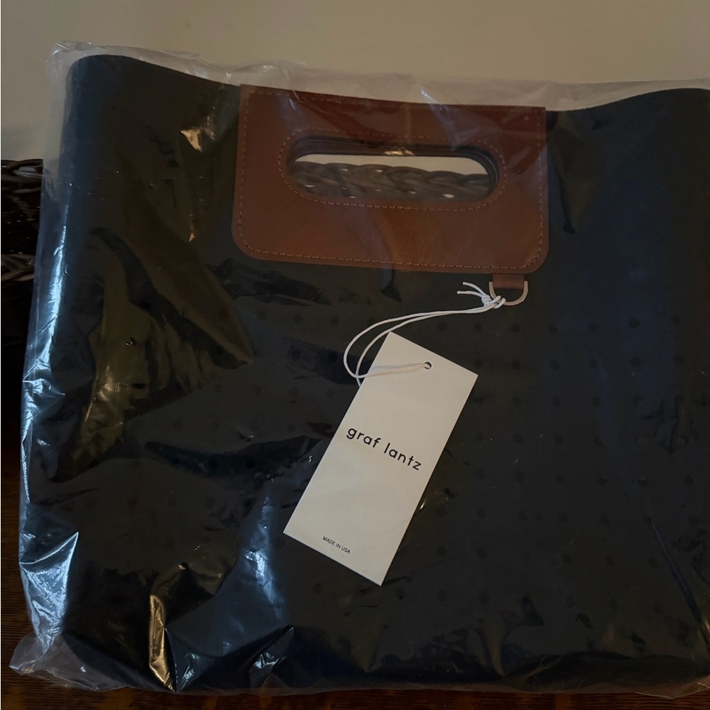 NEW GRAF LANTZ Asobi Black Merino Wool Midi Tote